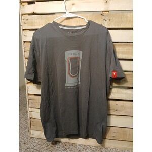 Tesla  Large Gray Lightweight Casual Supercharger Short Sleeve Tee Unisex Adults
